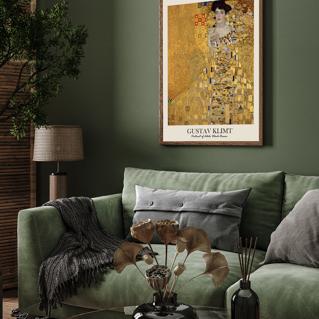 Portrait of Adele Bloch-Bauer by Gustav Klimt 3 : 4 Vertical New Premium Wall Art Canvas by MeriDeewar