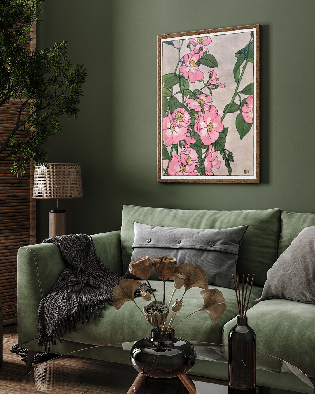 Prairie Rose Poster Print by Hannah Borger Overbeck 3 : 4 Vertical New Premium Wall Art Canvas by MeriDeewar