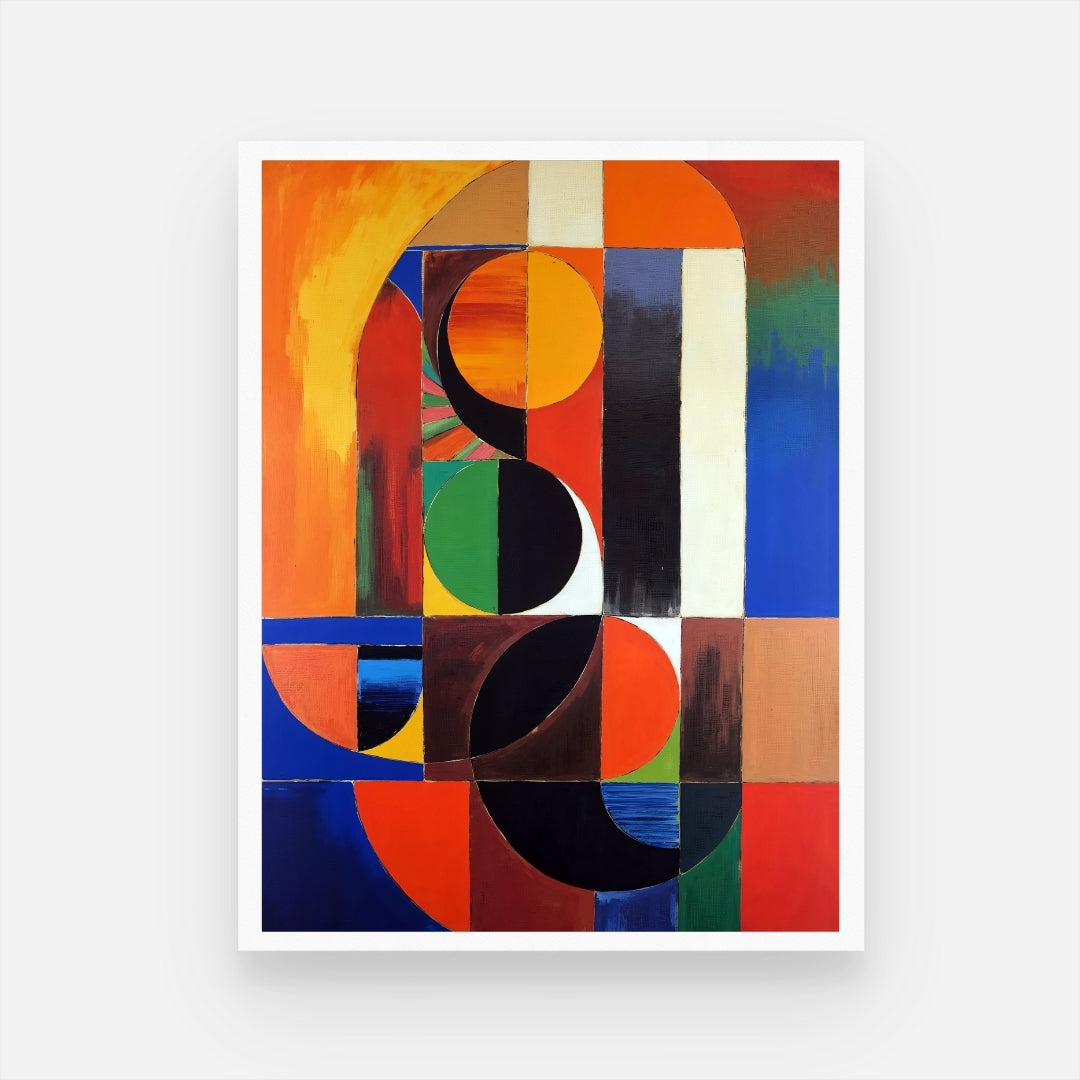 S.H Raza Style Vivid Abstract Art - Perfect Home Décor 3 : 4 Vertical New Premium Wall Art Canvas by MeriDeewar