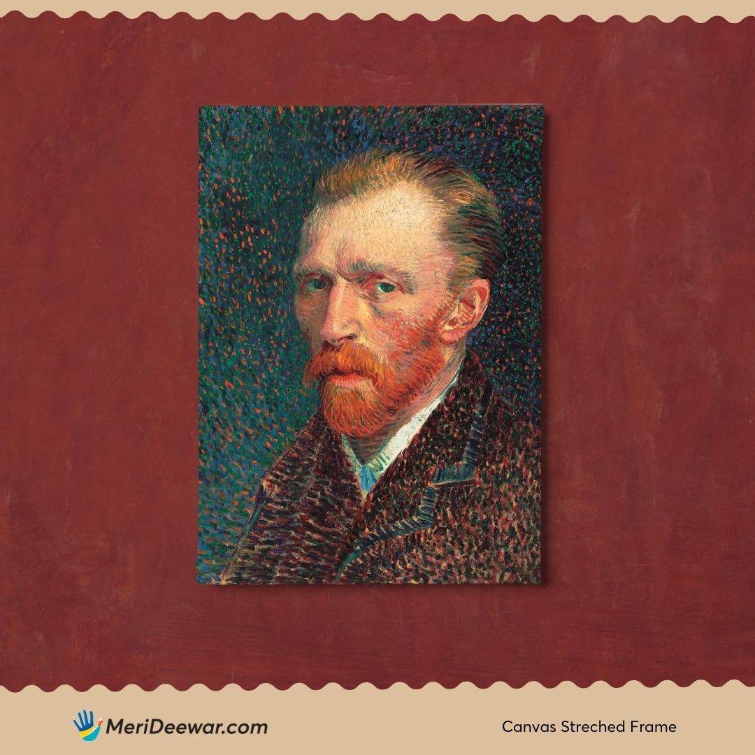Sad Van Gogh Portrait 3 : 4 Vertical New Premium Wall Art Canvas by MeriDeewar