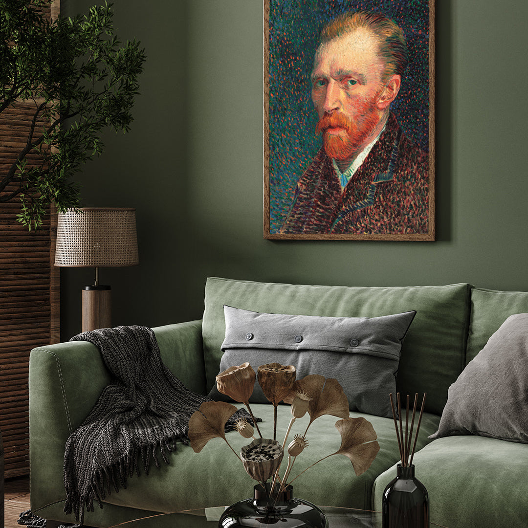 Sad Van Gogh Portrait 3 : 4 Vertical New Premium Wall Art Canvas by MeriDeewar