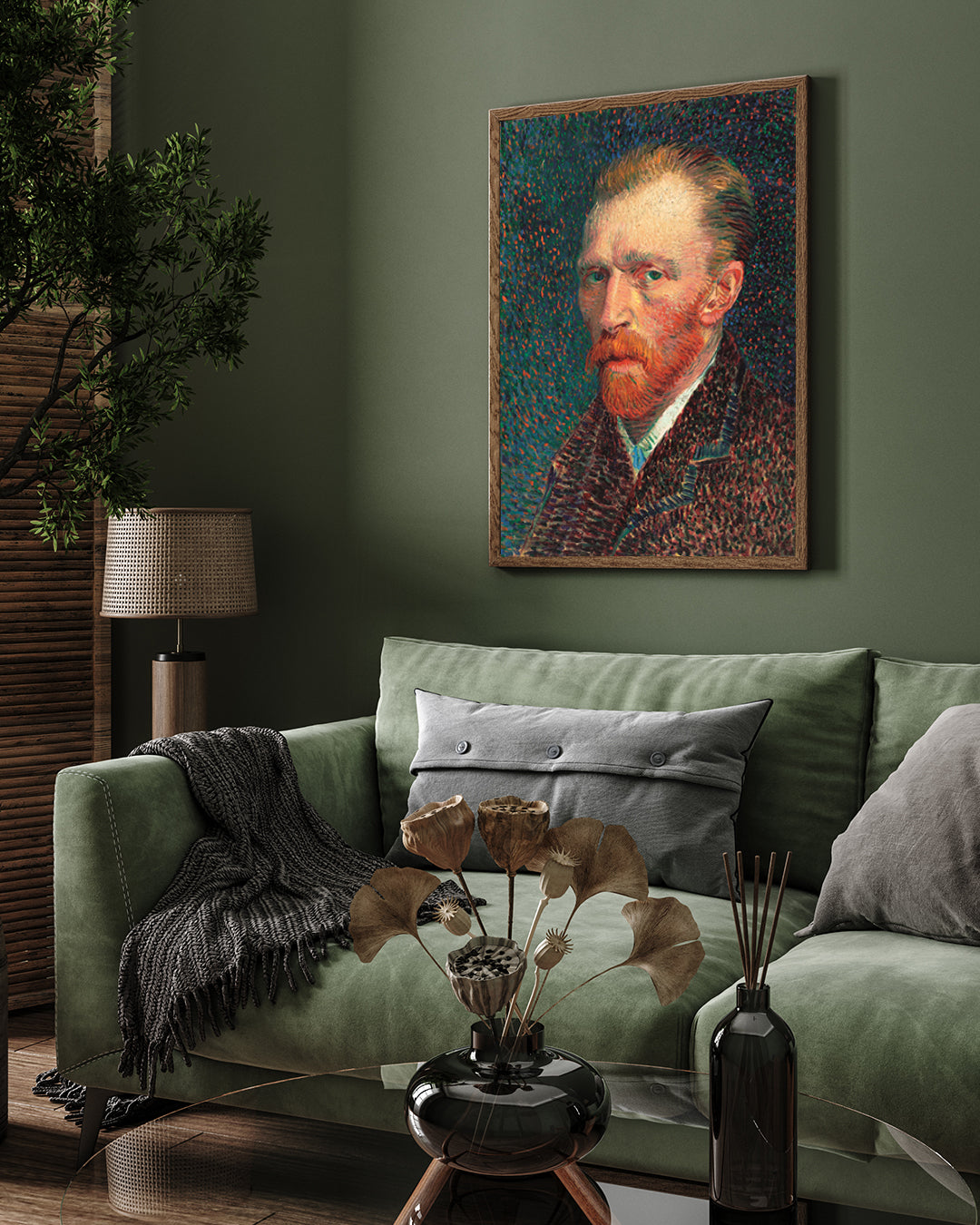 Sad Van Gogh Portrait 3 : 4 Vertical New Premium Wall Art Canvas by MeriDeewar