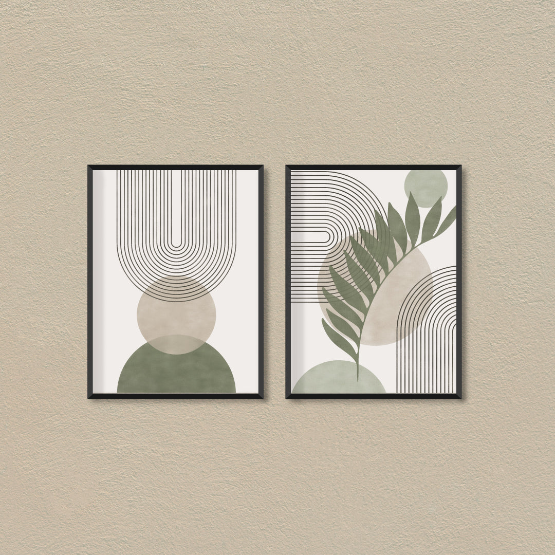 Sage Boho Wall Art Walls Premium Wall Art Canvas by MeriDeewar