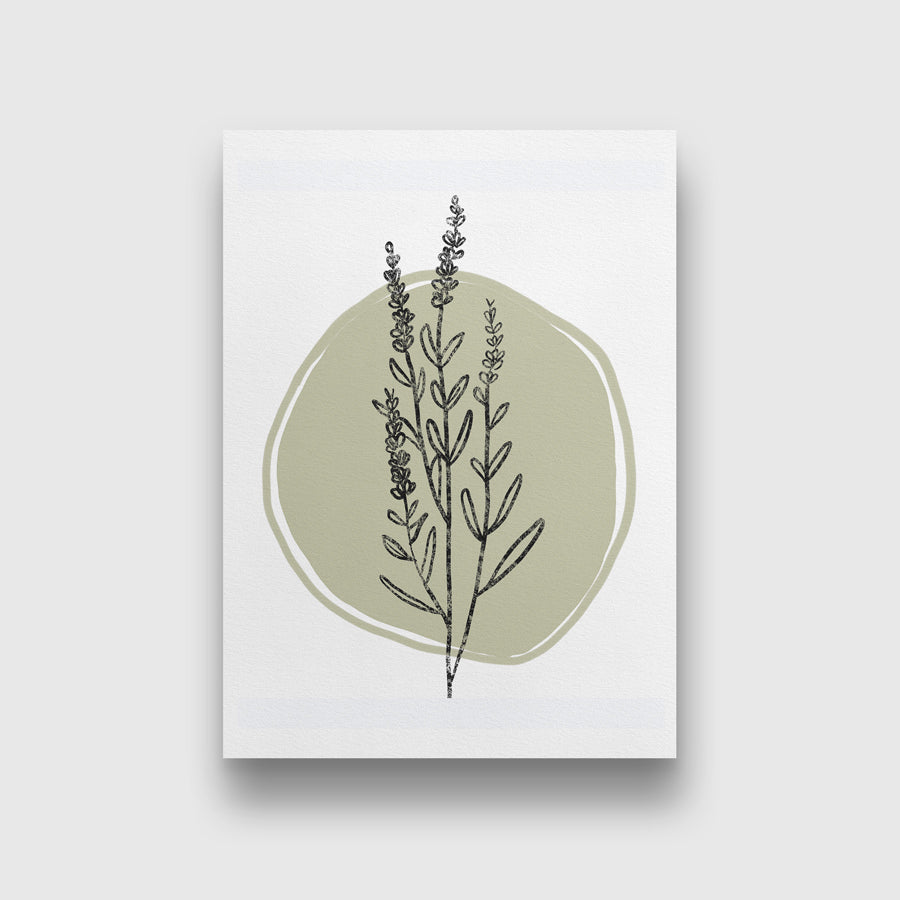 Sage Green 2 Boho Artwork 3 : 4 Vertical New Premium Wall Art Canvas by MeriDeewar