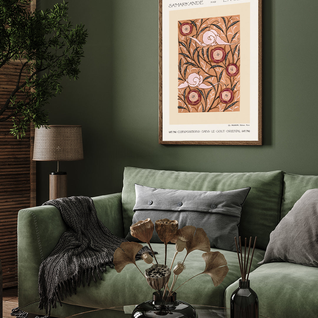 Samarkande Ch. Massin by E.A. Seguy 3 : 4 Vertical New Premium Wall Art Canvas by MeriDeewar