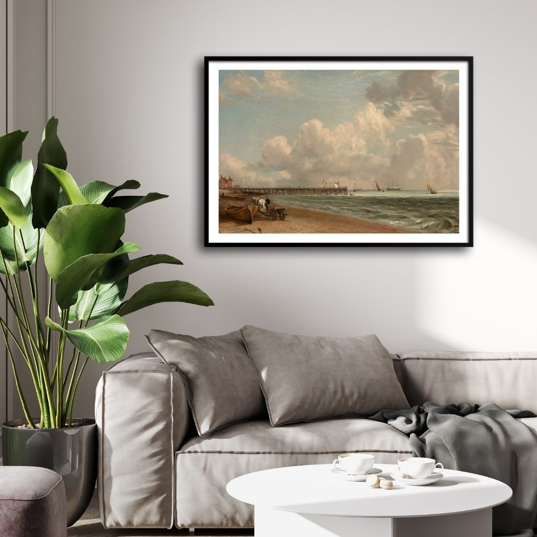 Seaside Art Painting for Modern Interiors 2 : 3 Horizontal Premium Wall Art Canvas by MeriDeewar