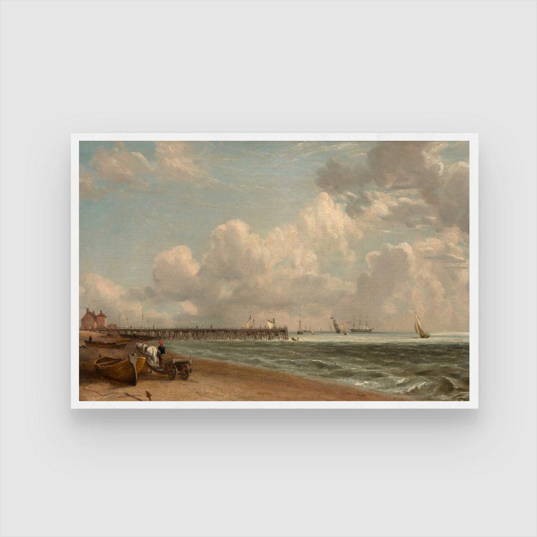 Seaside Art Painting for Modern Interiors 2 : 3 Horizontal Premium Wall Art Canvas by MeriDeewar