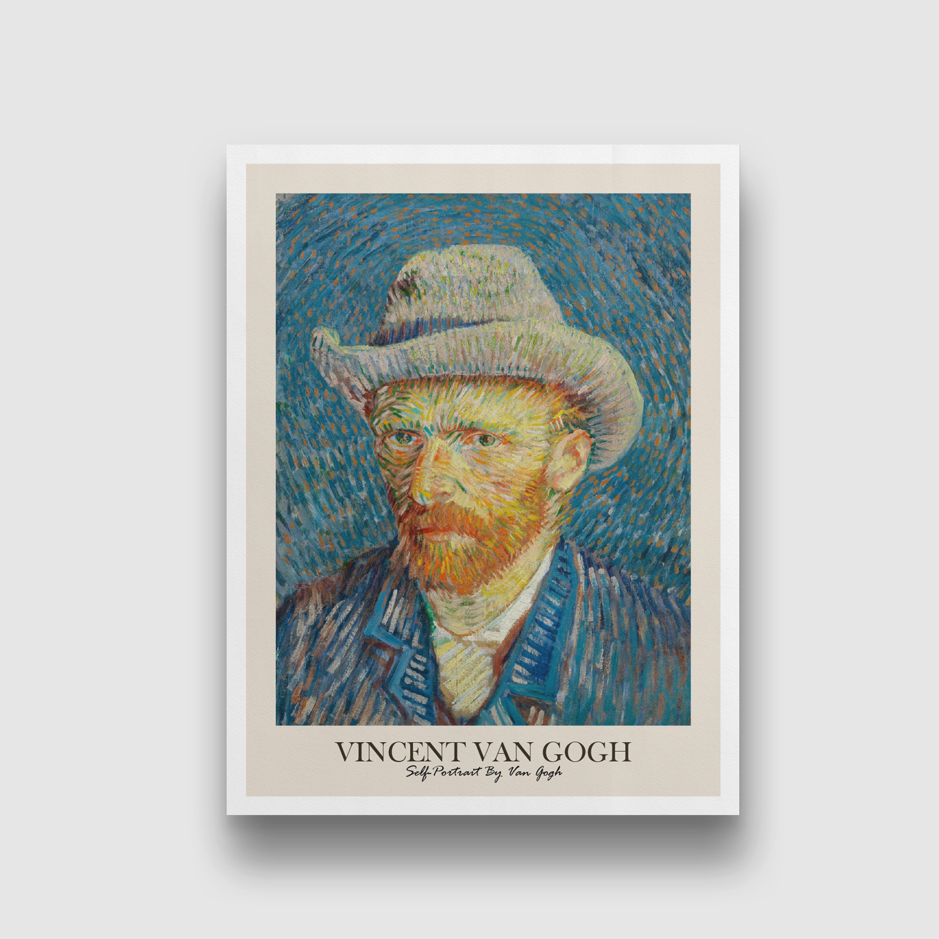 Self-Portrait Painting by Vincent Van Gogh 3 : 4 Vertical New Premium Wall Art Canvas by MeriDeewar