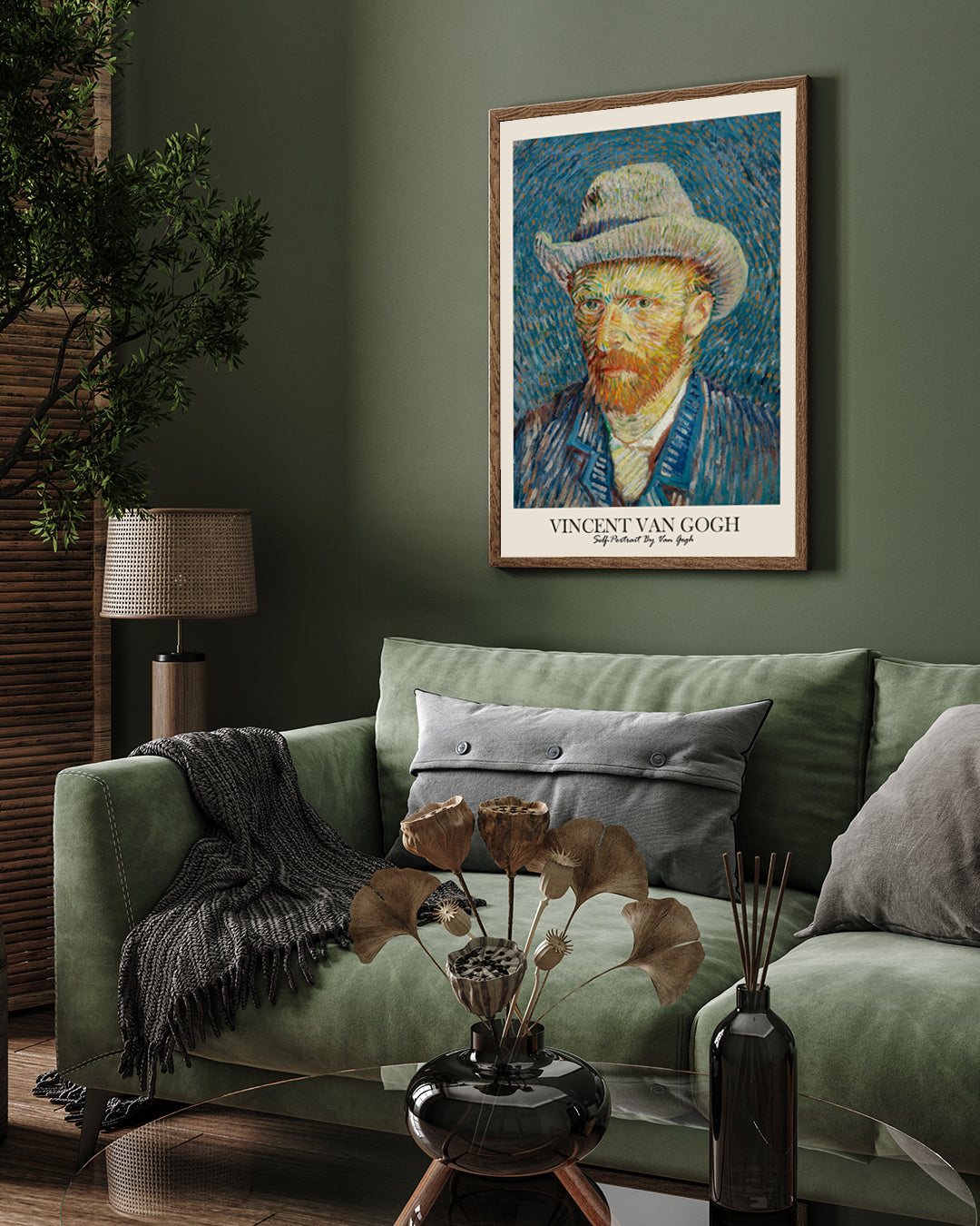 Self-Portrait Painting by Vincent Van Gogh 3 : 4 Vertical New Premium Wall Art Canvas by MeriDeewar