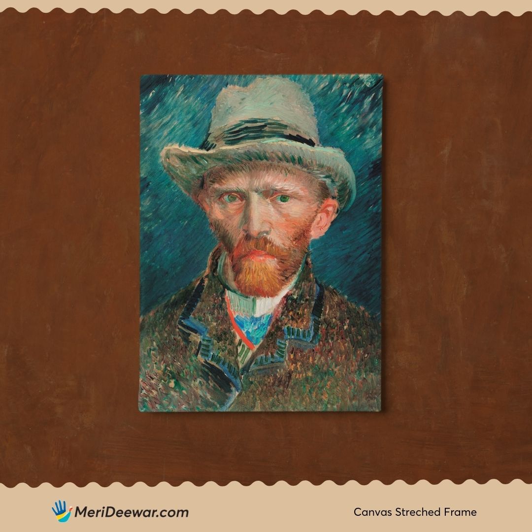 Serious Van Gogh Portrait 3 : 4 Vertical New Premium Wall Art Canvas by MeriDeewar
