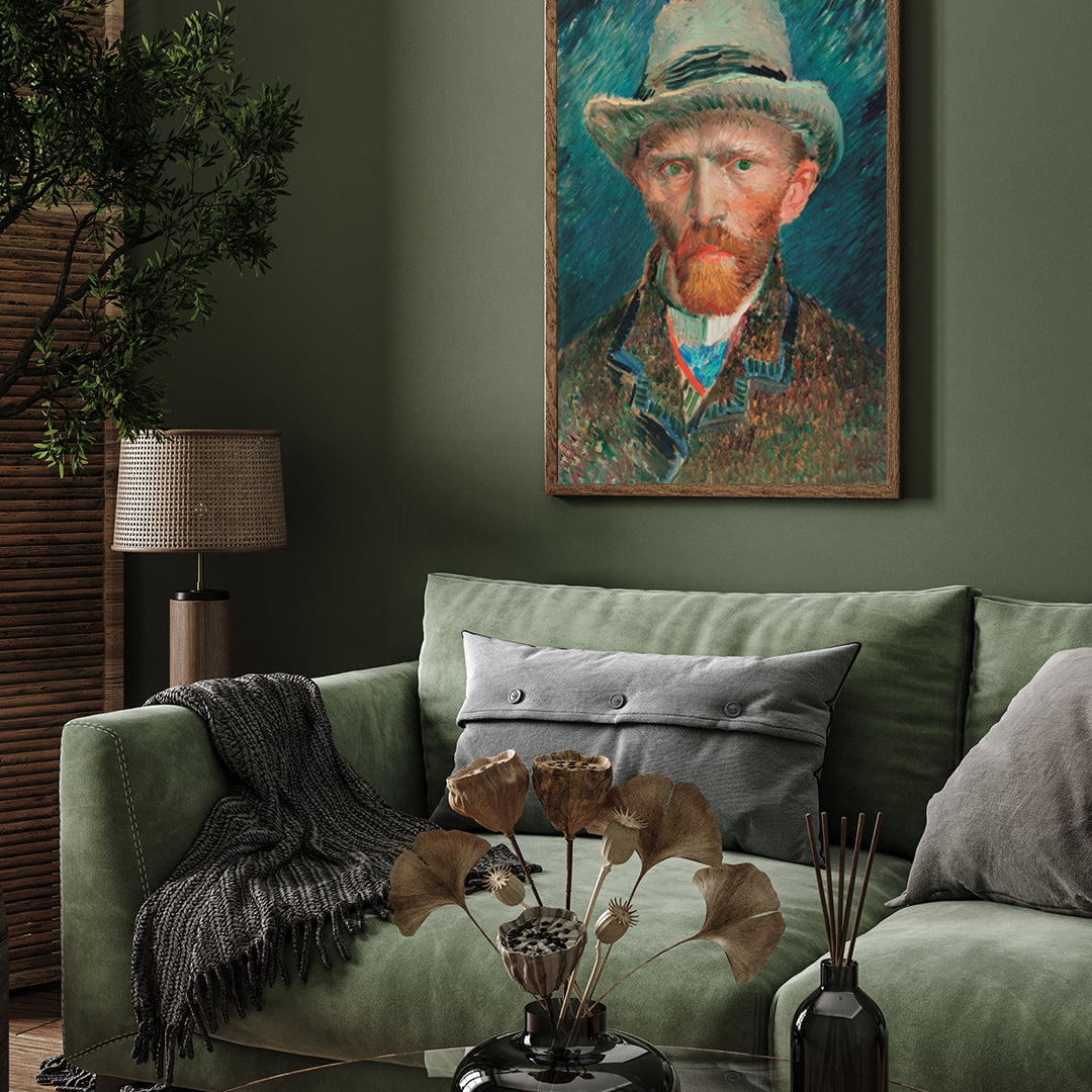 Serious Van Gogh Portrait 3 : 4 Vertical New Premium Wall Art Canvas by MeriDeewar