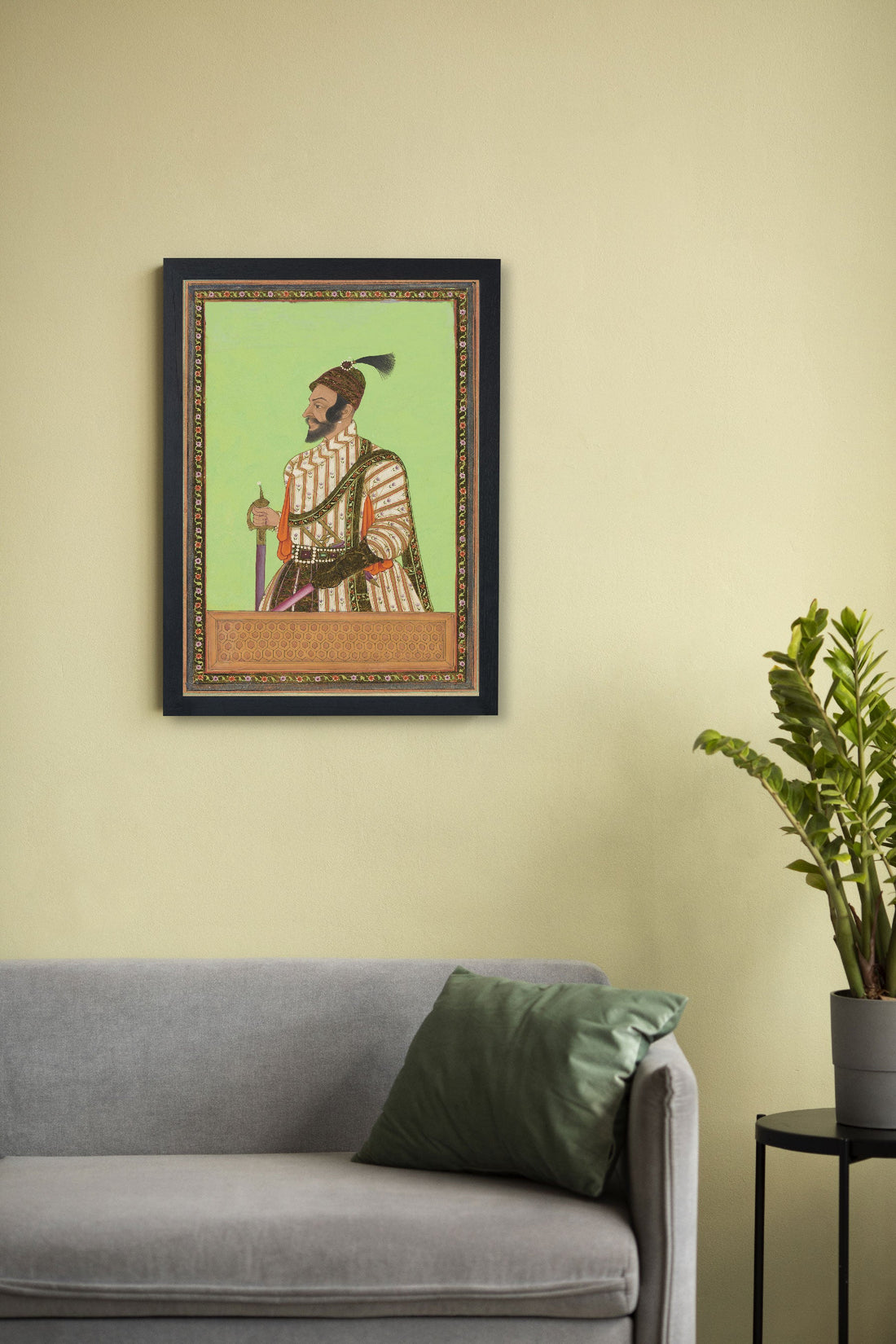 Shivaji Maharaj Classic Paitning Premium Wall Art Canvas by MeriDeewar