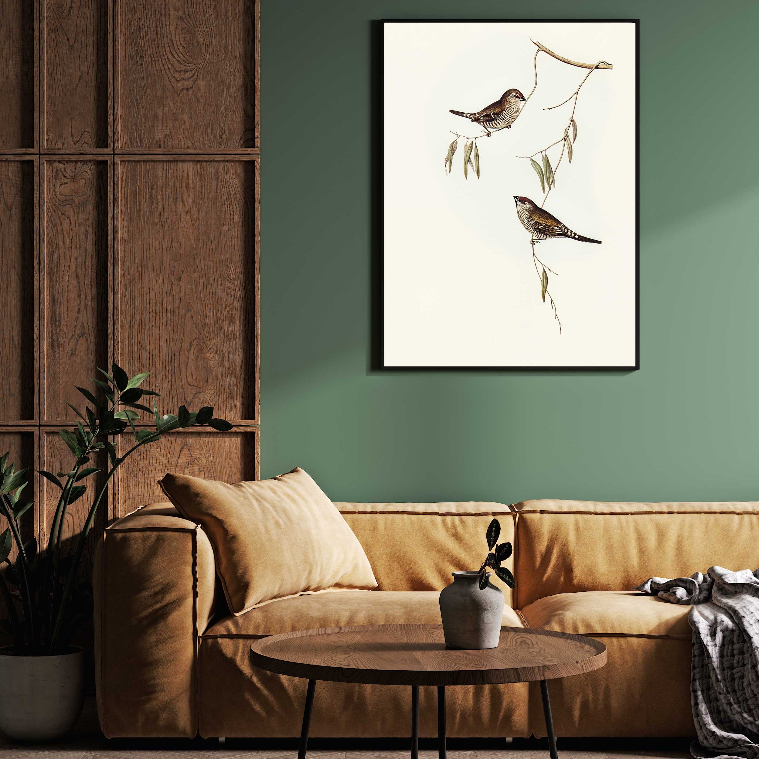 Stunning Bird Canvas: Unique Artwork for Living Spaces 2 : 3 Vertical Premium Wall Art Canvas by MeriDeewar