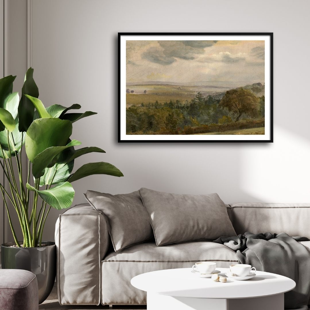 Stunning Cloudscape: Extensive Landscape Painting for Home Decor 2 : 3 Horizontal Premium Wall Art Canvas by MeriDeewar