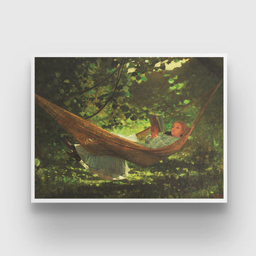 Sunlight And Shadow Painting By Winslow Homer 3 : 4 Horizontal New Premium Wall Art Canvas by MeriDeewar