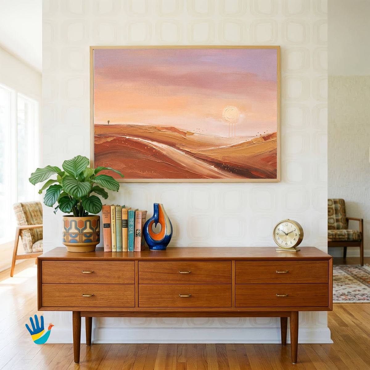 Thar Gold | Rajasthan Desert Wall Art 3 : 2 Horizontal Premium Wall Art Canvas by MeriDeewar