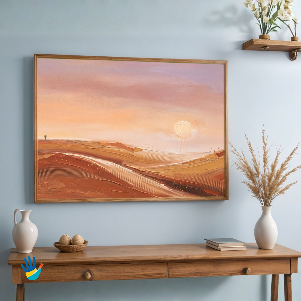 Thar Gold | Rajasthan Desert Wall Art 3 : 2 Horizontal Premium Wall Art Canvas by MeriDeewar