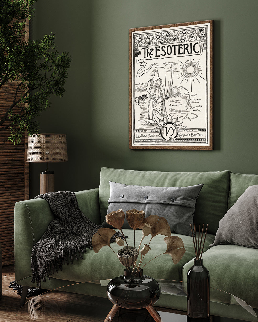 The Esoteric/ ancient boston Poster 3 : 4 Vertical New Premium Wall Art Canvas by MeriDeewar