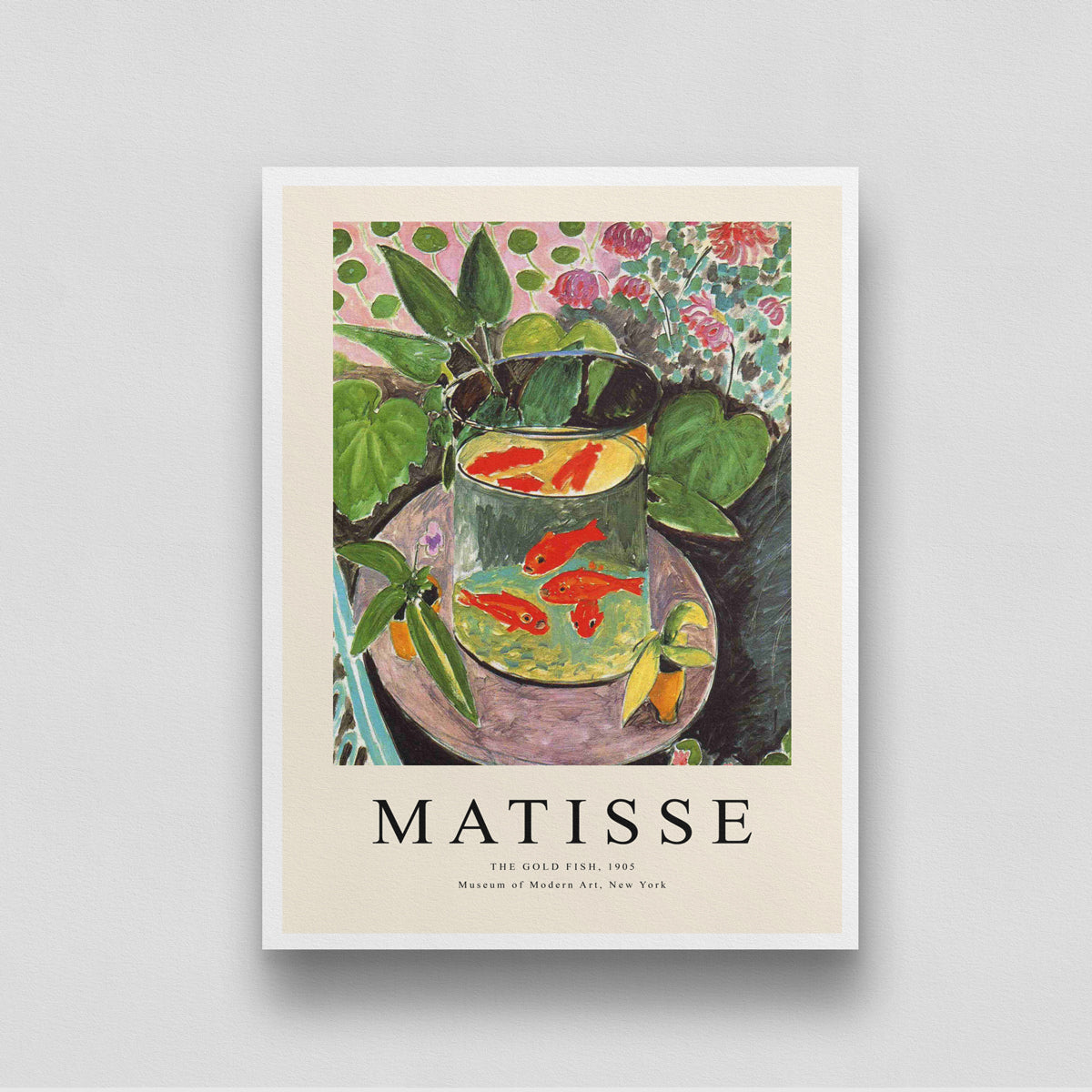 The Gold Fish Painting by Henri Matisse 3 : 4 Vertical New Premium Wall Art Canvas by MeriDeewar