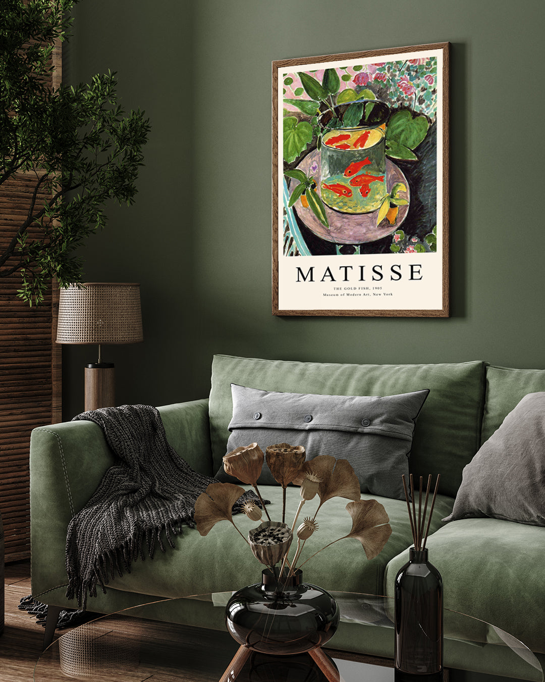 The Gold Fish Painting by Henri Matisse 3 : 4 Vertical New Premium Wall Art Canvas by MeriDeewar