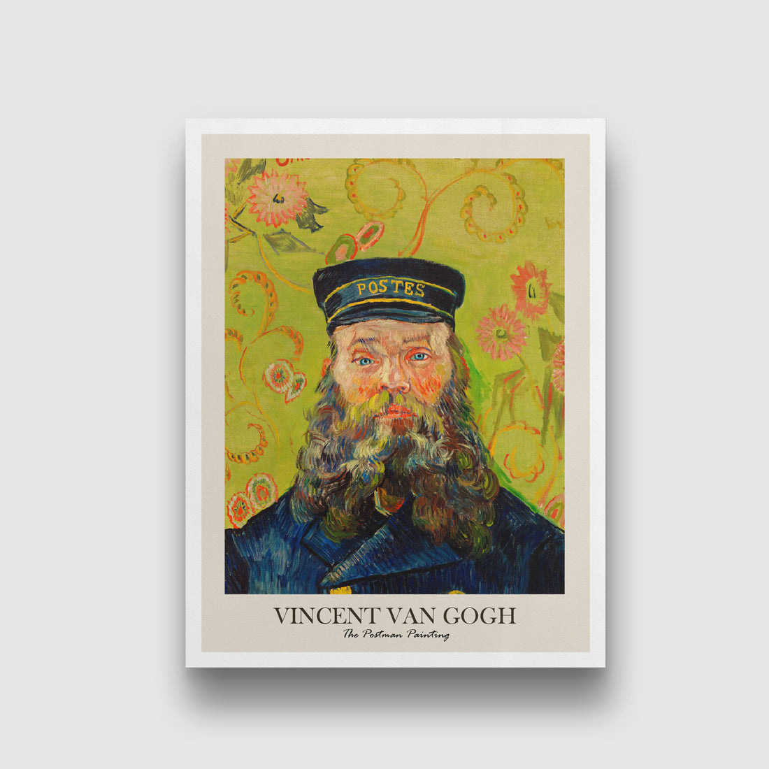 The Postman Painting by Vincent van Gogh 3 : 4 Vertical New Premium Wall Art Canvas by MeriDeewar