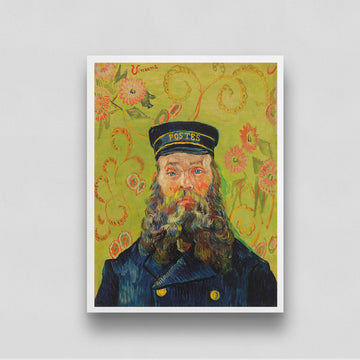 Van Gogh Postman Painting 3 : 4 Vertical New Premium Wall Art Canvas by MeriDeewar