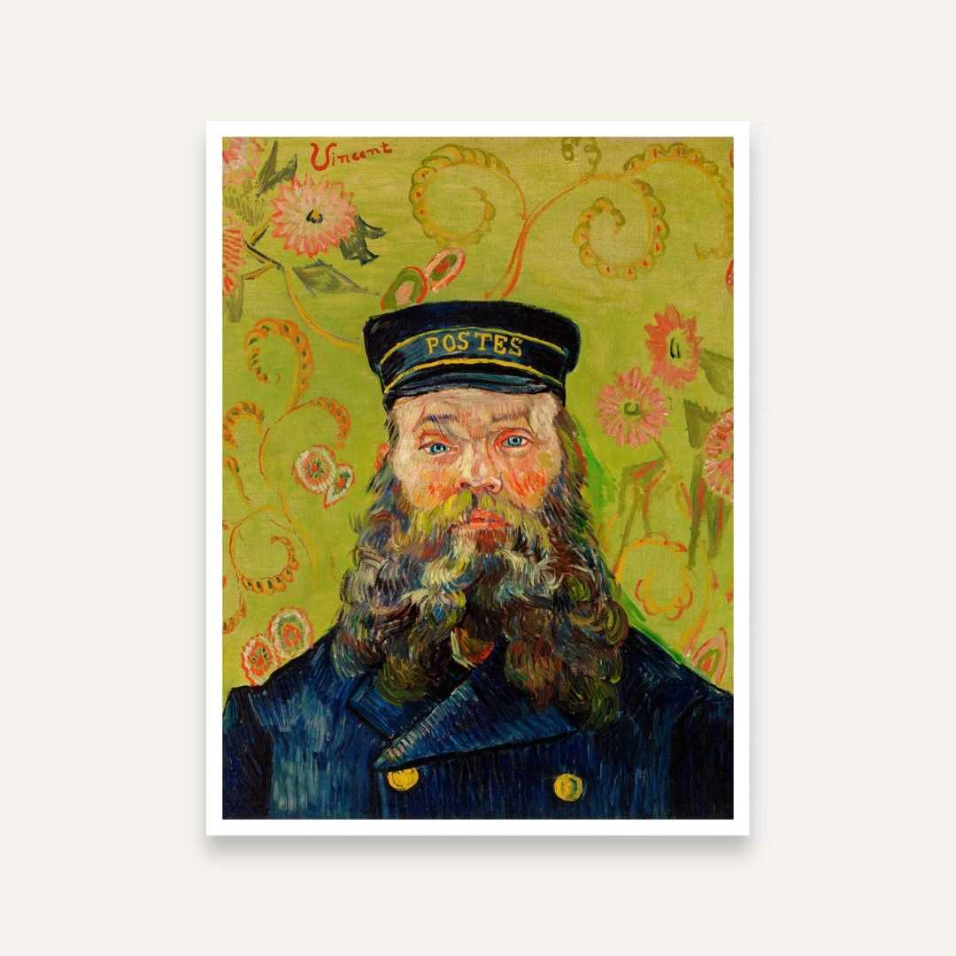 Van Gogh Postman Portrait Painting for Living Room | Joseph Roulin Wall Art | MeriDeewar 3 : 4 Vertical Premium Wall Art Canvas by MeriDeewar