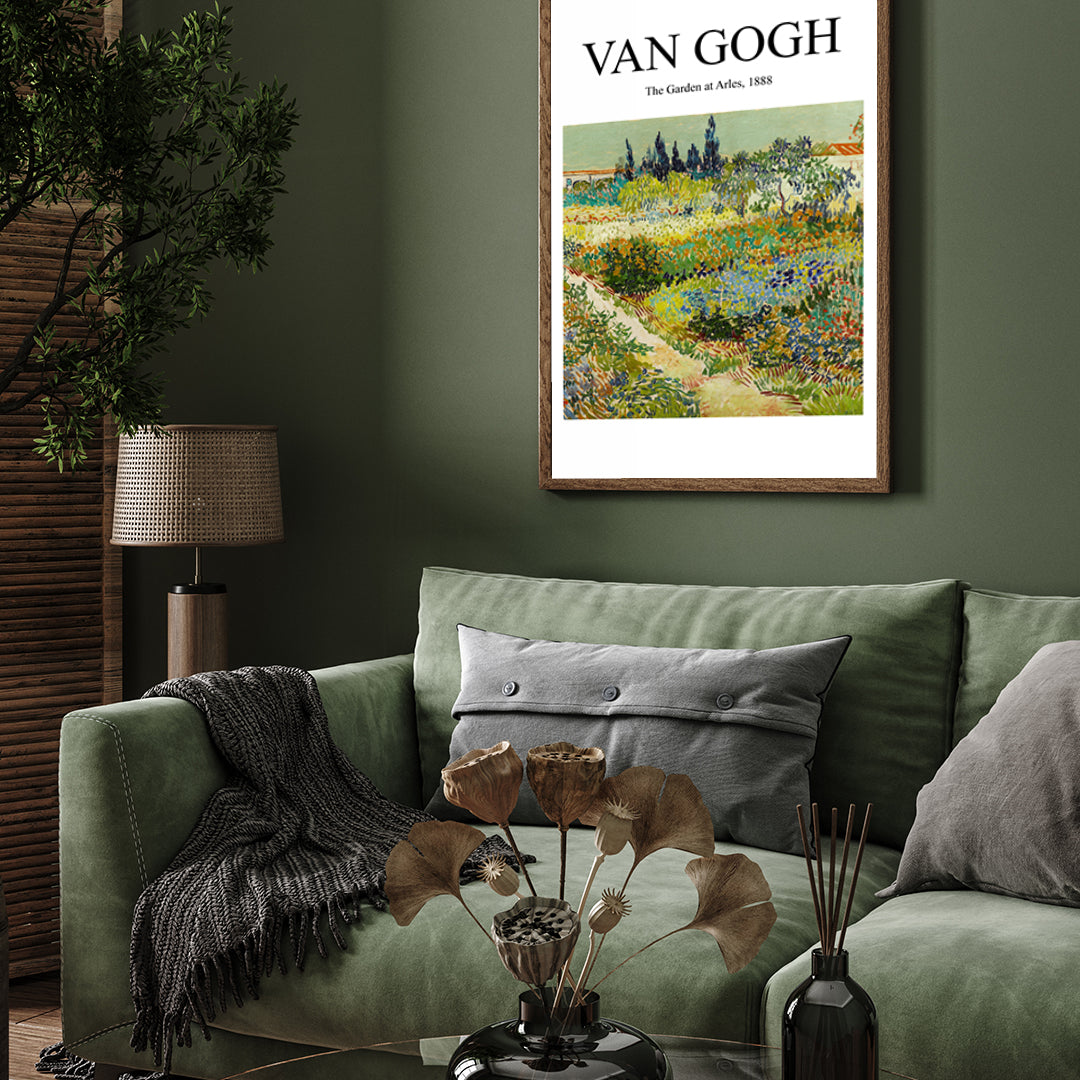 Van Gogh The Garden at Arles Painting 3 : 4 Vertical New Premium Wall Art Canvas by MeriDeewar