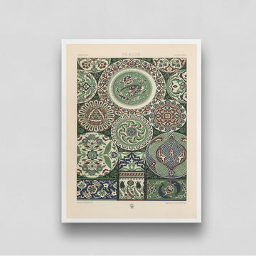 Vintage Lithographs 'L'ornement Polychrome' Poster 3 : 4 Vertical New Premium Wall Art Canvas by MeriDeewar