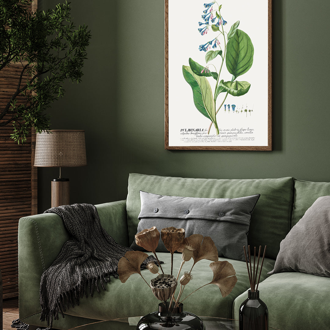 Vintage wild flowers Poster 3 : 4 Vertical New Premium Wall Art Canvas by MeriDeewar