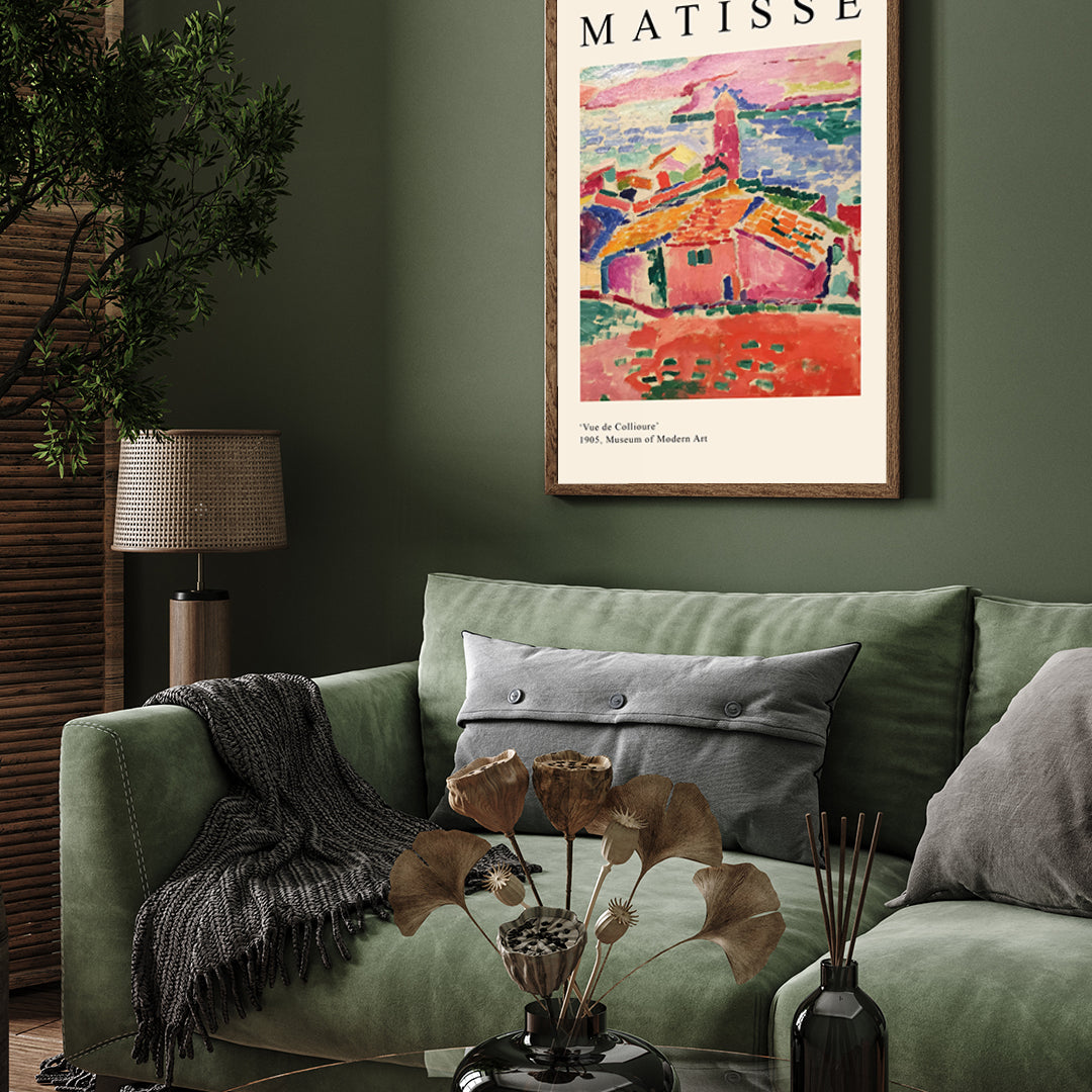 Vue de Collioure Painting by Henri Matisse 3 : 4 Vertical New Premium Wall Art Canvas by MeriDeewar