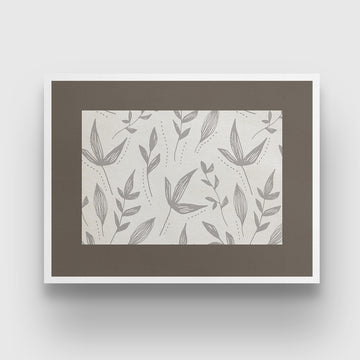white plants sketch Art 3 : 4 Horizontal New Premium Wall Art Canvas by MeriDeewar