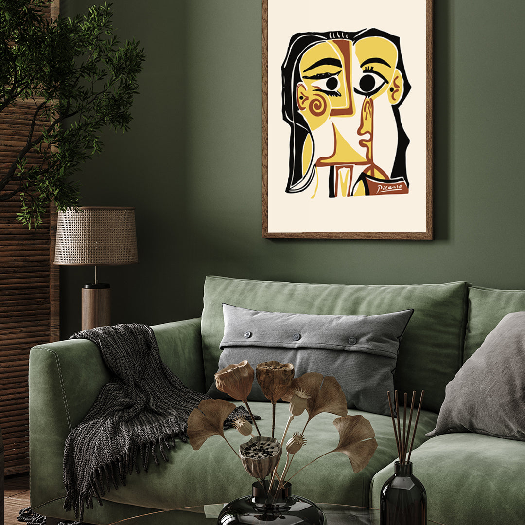 Woman1 Poster by Pablo Picasso 3 : 4 Vertical New Premium Wall Art Canvas by MeriDeewar