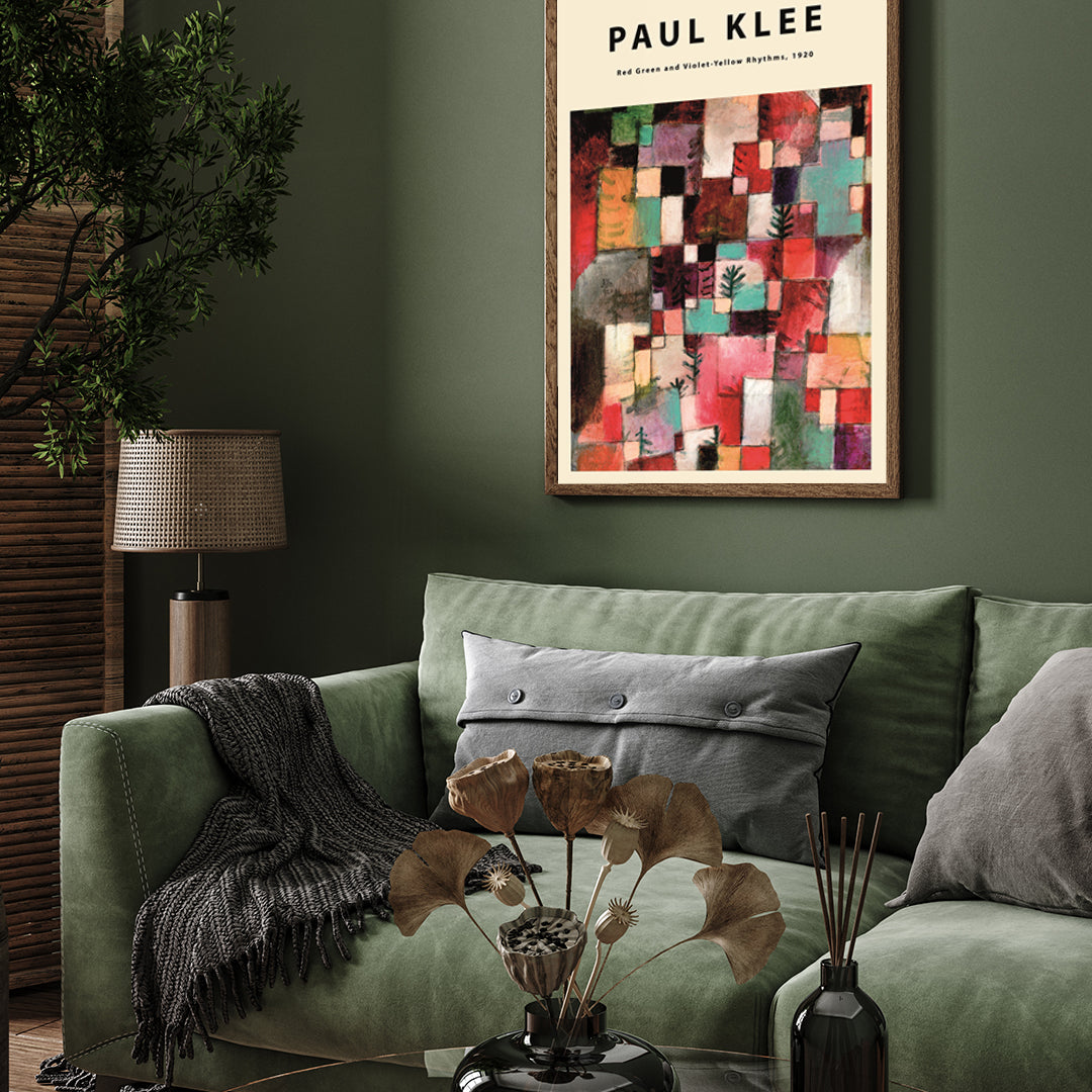Yellow Rhythms by Paul Klee 3 : 4 Vertical New Premium Wall Art Canvas by MeriDeewar
