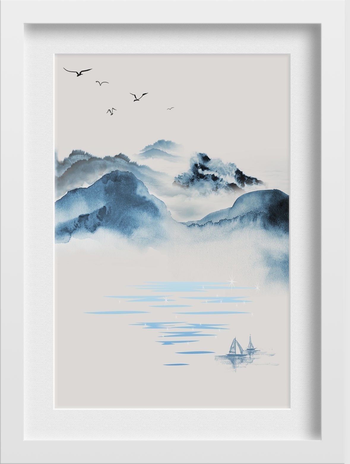 Mountains 2 Painting - Meri Deewar - MeriDeewar