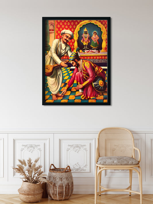 Santa Tukaram& Shivaji Maharaj - Painting