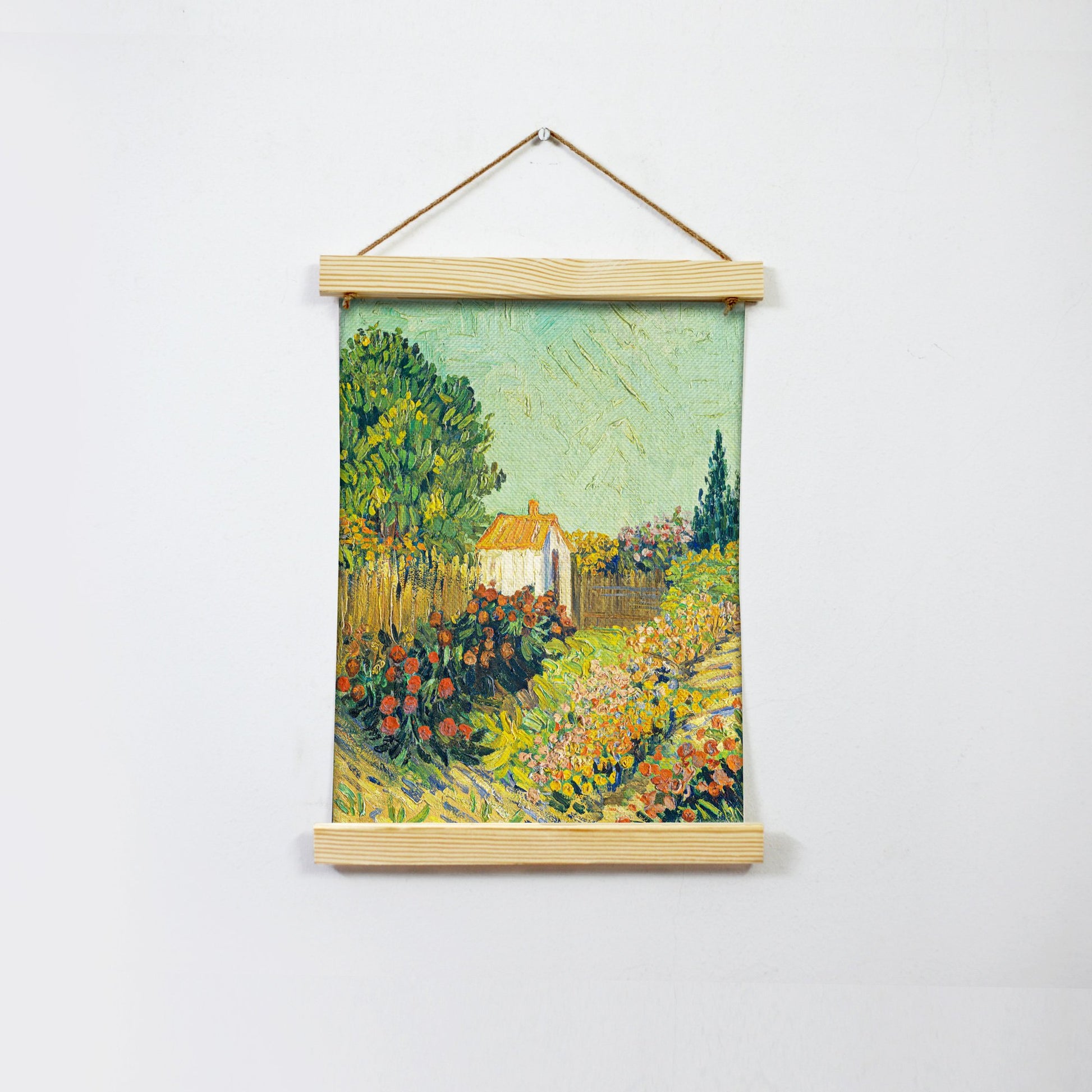 Garden Landscape Painting Hanging Canvas - MeriDeewar