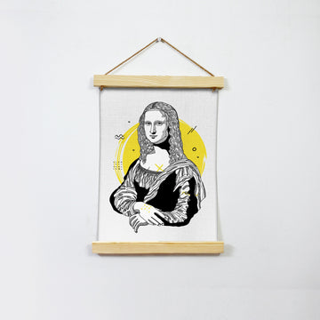 Creative Modern Mona Lisa Artwork Hanging Canvas Painting - Meri Deewar - MeriDeewar