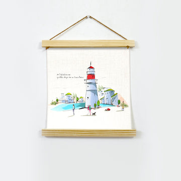 Light House Artwork Hanging Canvas Painting - Meri Deewar - MeriDeewar