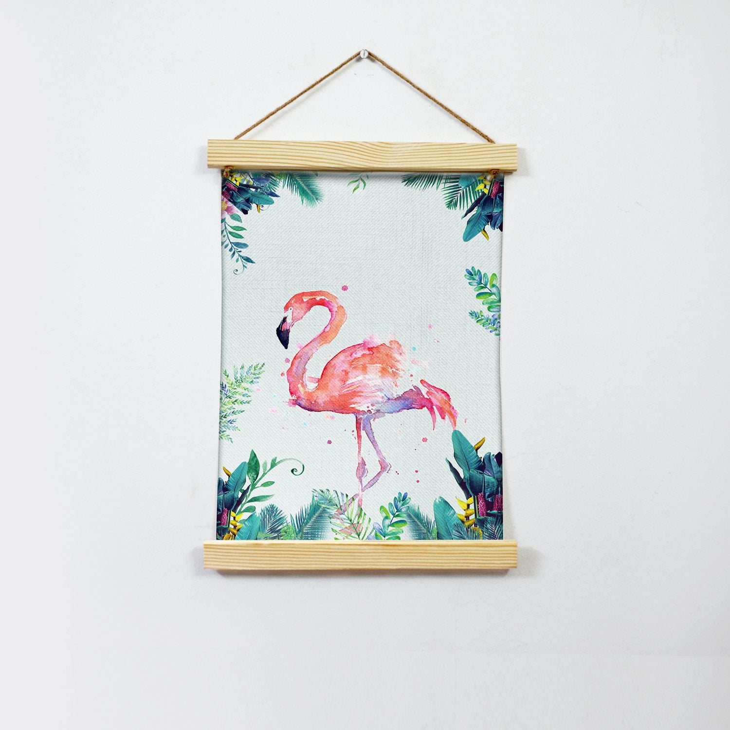 Flamingo Hanging Canvas Painting - Meri Deewar - MeriDeewar
