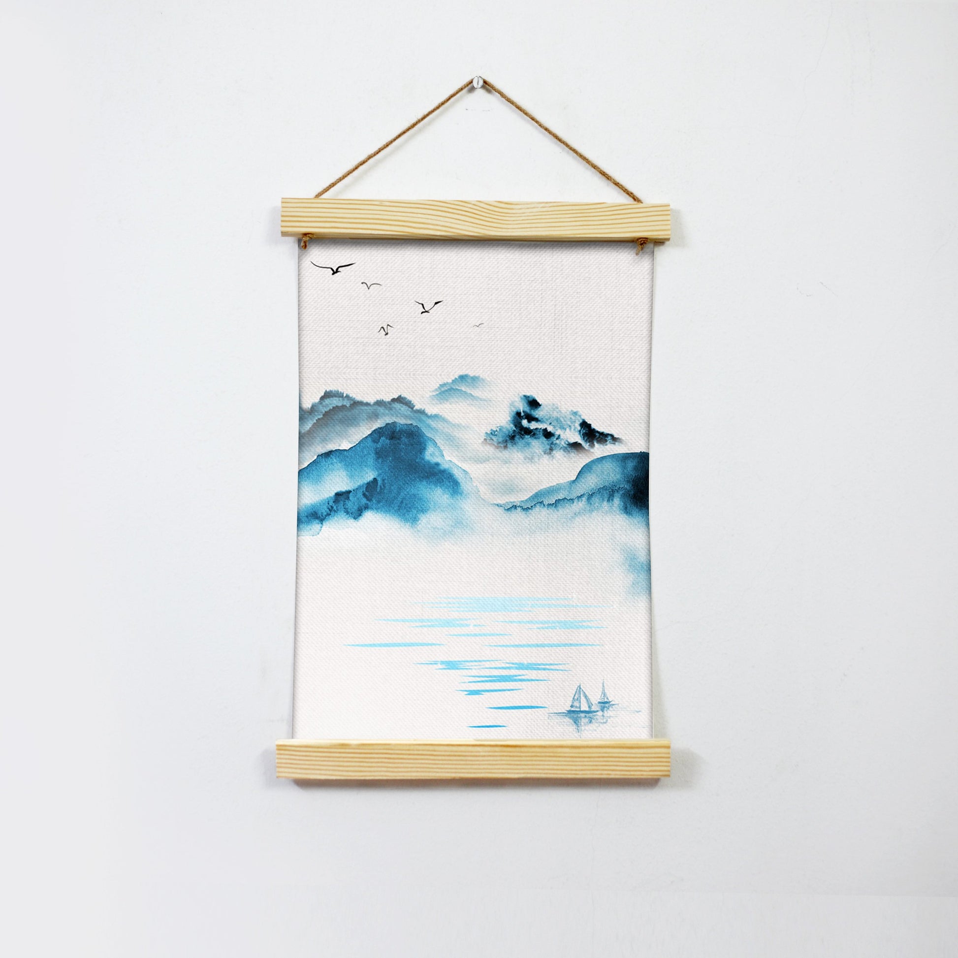 Mountains 2 Hanging Canvas Painting - Meri Deewar - MeriDeewar