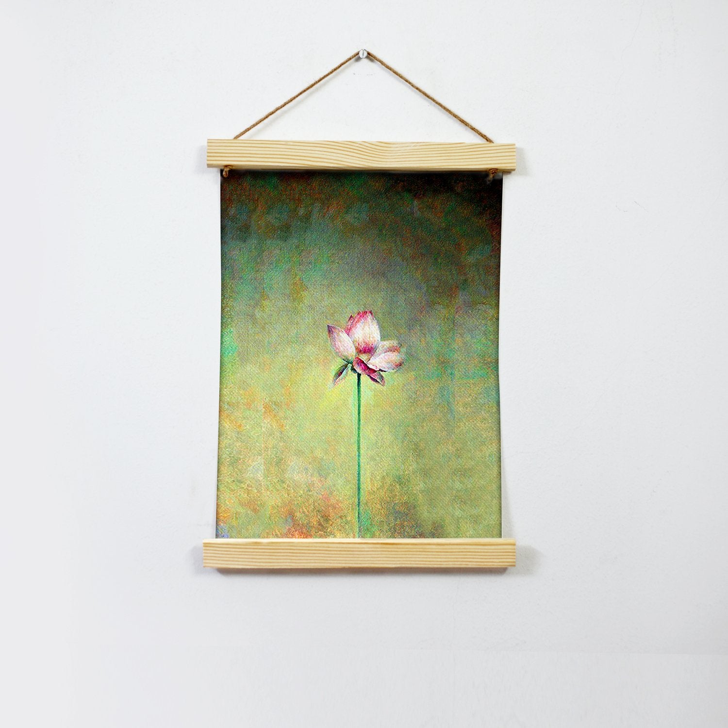 Lotus Painting Hanging Canvas - Meri Deewar - MeriDeewar