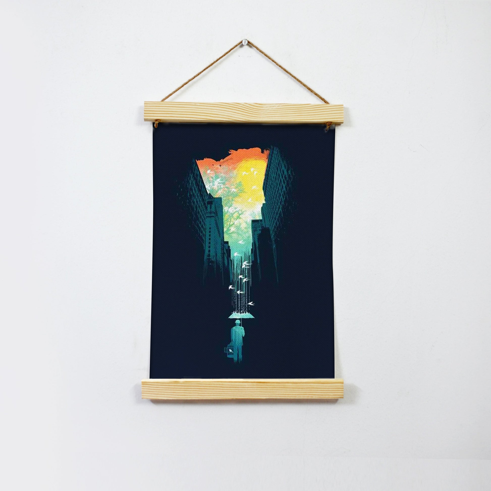 Minimalist Painting Hanging Canvas Painting - Meri Deewar - MeriDeewar