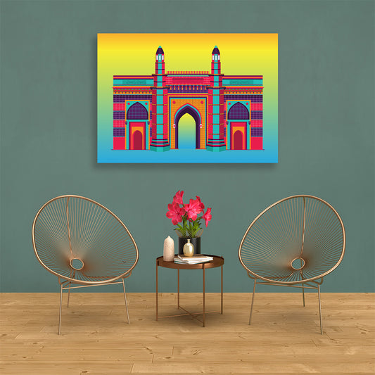 Gatway of india  painting