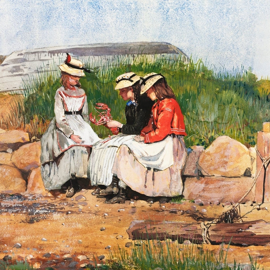 A Fishermans Daughter painting - Meri Deewar 3 : 2 Horizontal Premium Wall Art Canvas by MeriDeewar
