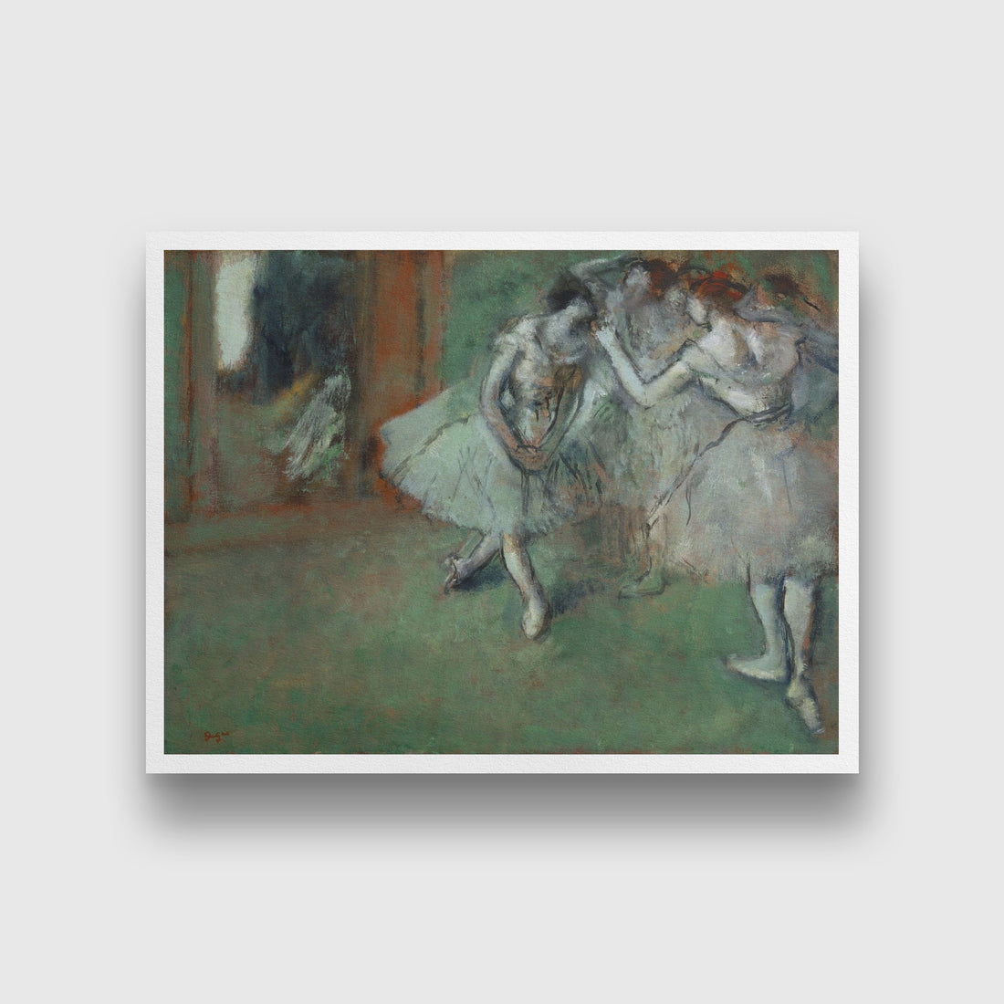 A Group of Dancers Painting - Meri Deewar 4 : 3 Horizontal Premium Wall Art Canvas by MeriDeewar