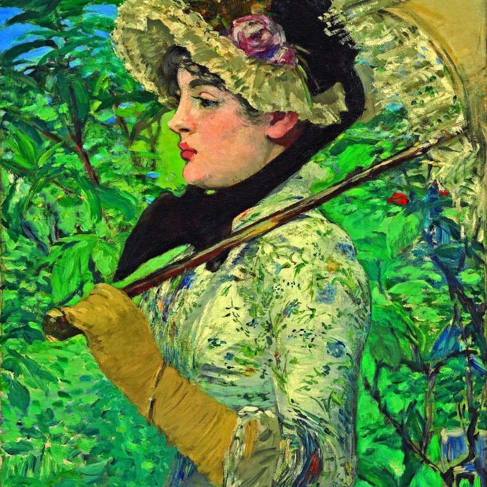 A Portrait Of A Parisian Actress Painting-Meri Deewar 3 : 4 Vertical Premium Wall Art Canvas by MeriDeewar