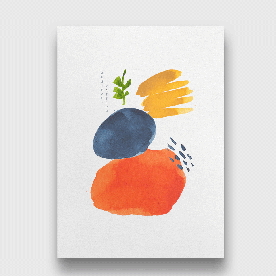 Abstract art elements - Painting 3 : 4.2 Vertical Premium Wall Art Canvas by MeriDeewar