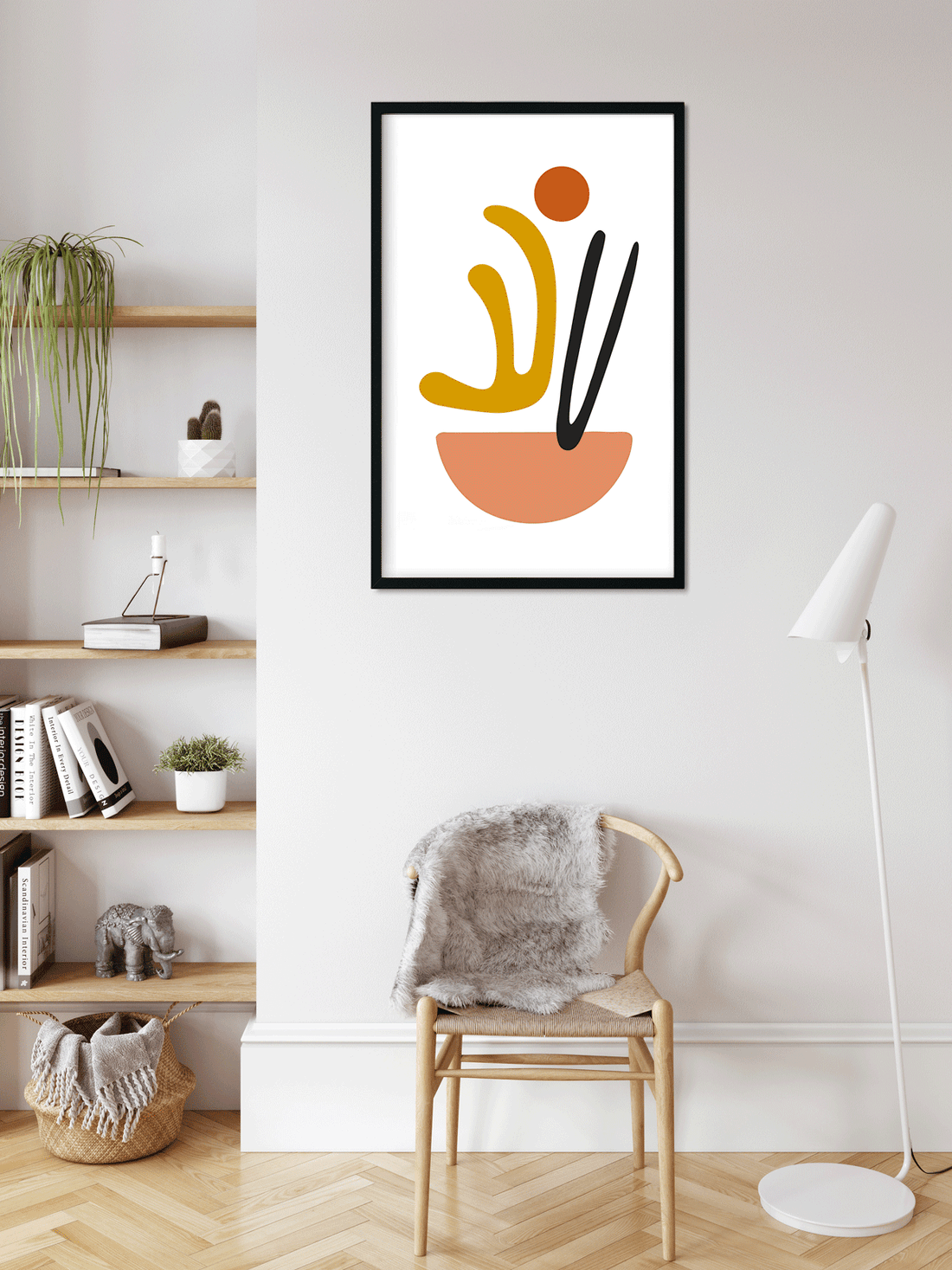 Abstract art mid century collection - Painting 3 : 4.2 Vertical Premium Wall Art Canvas by MeriDeewar