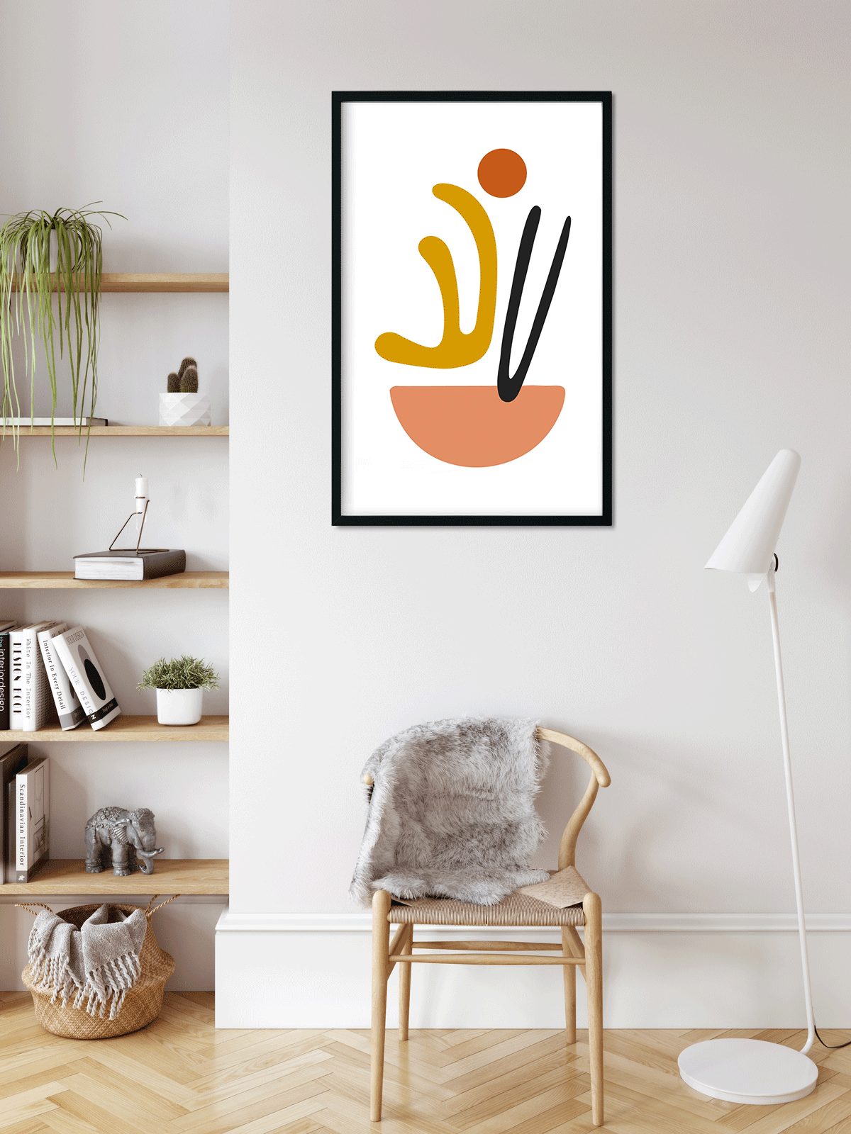 Abstract art mid century collection - Painting 3 : 4.2 Vertical Premium Wall Art Canvas by MeriDeewar